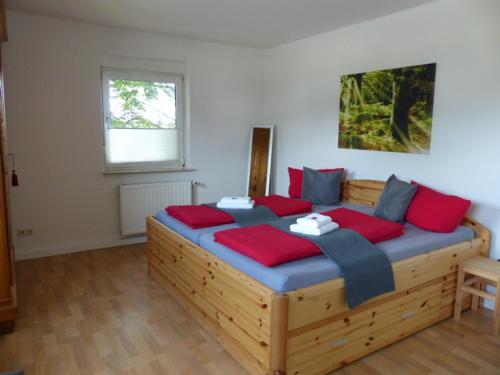 Ένα ή περισσότερα κρεβάτια σε δωμάτιο στο Die Gefährten