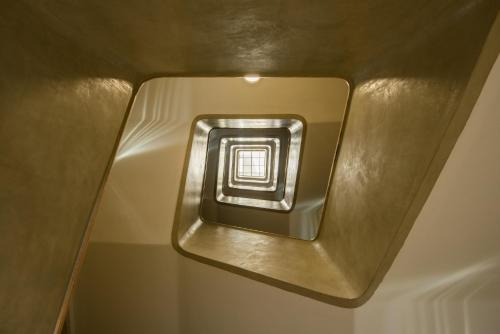 a light that is on in a room at Lisbon Serviced Apartments - Campos in Lisbon