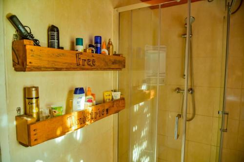 Koupelna v ubytování Boho Hostel