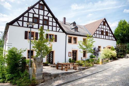 Das Gebäude in dem sich das Gasthaus befindet