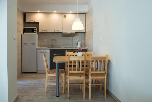 Köök või kööginurk majutusasutuses Leśna7
