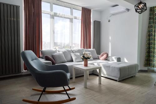 Khu vực ghế ngồi tại Los Amigos Apartment Spa Resort Mamaia