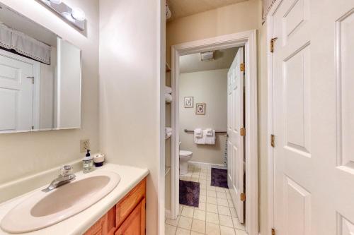 a bathroom with a sink and a toilet at Wellington Manor in Wells