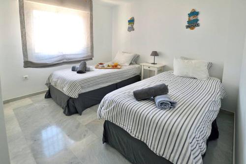 Postel nebo postele na pokoji v ubytování Estupendo apartamento el la mejor ubicación