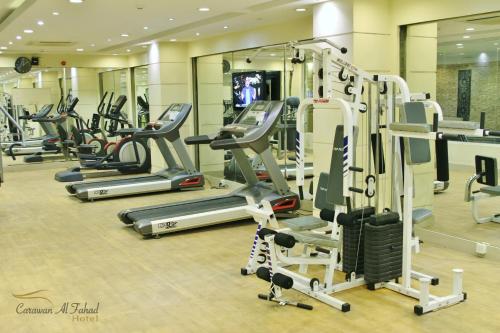 a room filled with lots of different types of equipment at Carawan Al Fahad Hotel in Riyadh