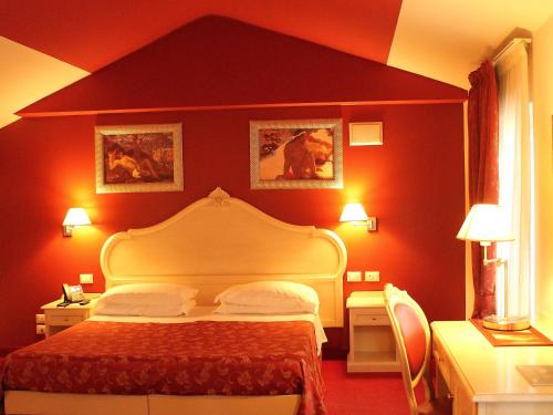 Katil atau katil-katil dalam bilik di Hotel Capovilla