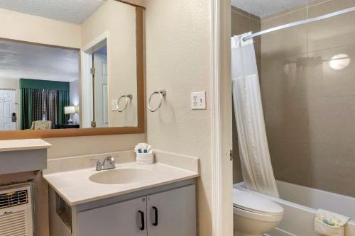 Rodeway Inn Clearwater-Dunedin tesisinde bir banyo