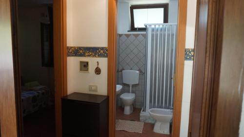 Koupelna v ubytování B&B Donna Maja