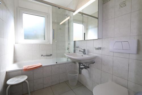 Koupelna v ubytování Haus Cristal