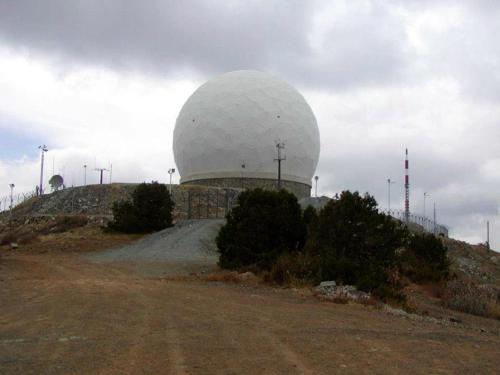 a large white dome on top of a hill at 103 ELEGANT 2 bed apartment with free Wifi, AC, pool & gym! in Larnaka