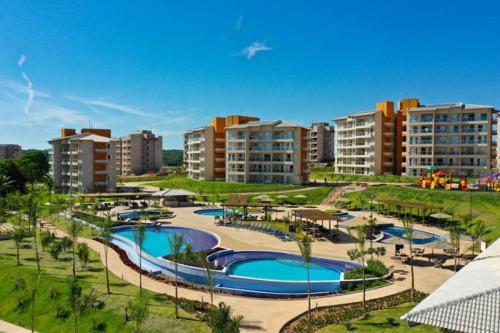 Bazén v ubytování Ilhas do Lago Eco Resort nebo v jeho okolí