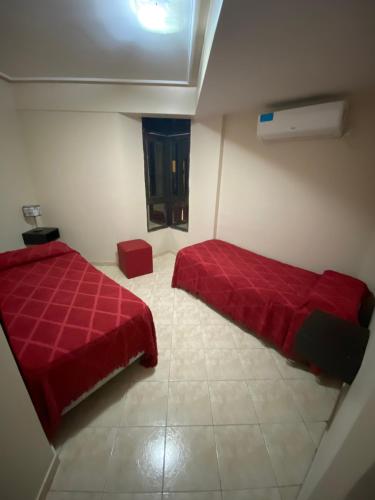 Llit o llits en una habitació de Junin Centro Apartament