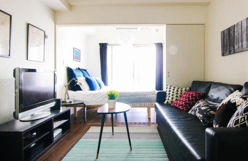TV a/nebo společenská místnost v ubytování Chiyo apartment