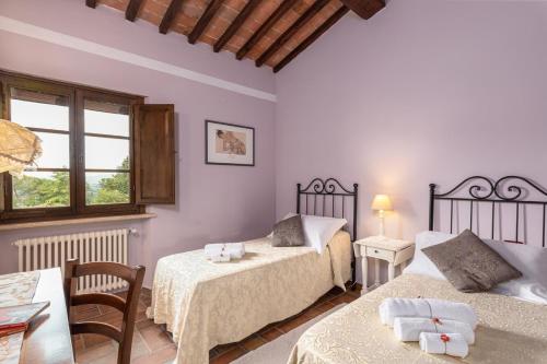 Ένα ή περισσότερα κρεβάτια σε δωμάτιο στο Linearis Holiday House