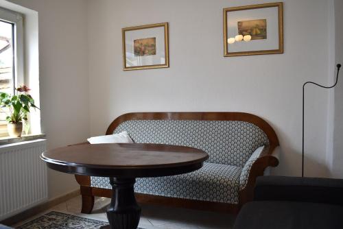 Χώρος καθιστικού στο Haus Pries