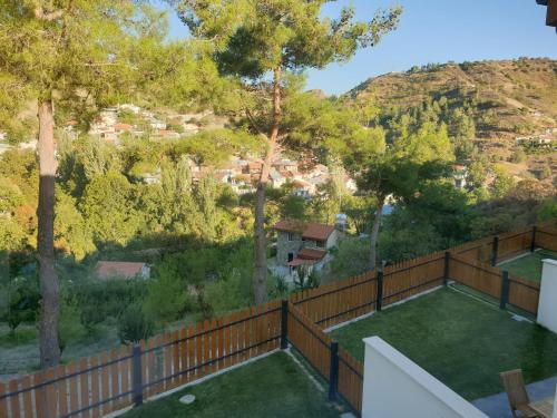 a view from the balcony of a house at Melissonas Villas in Phini