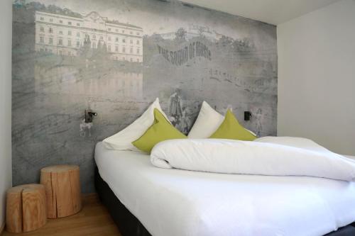 Apartments Ante Portas tesisinde bir odada yatak veya yataklar