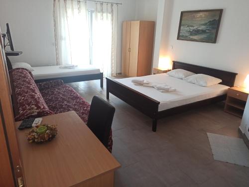 Postel nebo postele na pokoji v ubytování Apartment's Meti