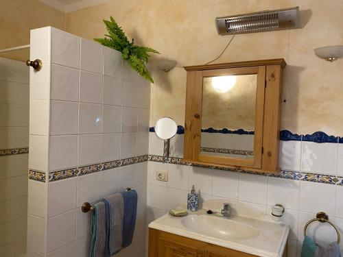 Ванна кімната в Casa Azul