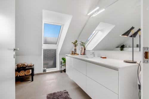 Phòng tắm tại aday - Penthouse 3 bedroom - Heart of Aalborg