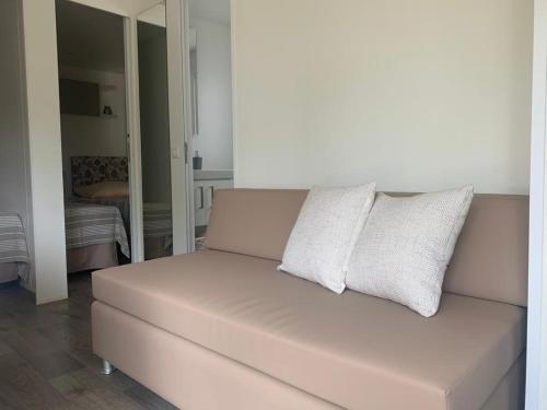 Ένα ή περισσότερα κρεβάτια σε δωμάτιο στο Mobile home Istra BI VILLAGE