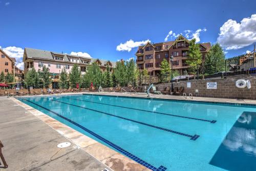 a swimming pool at a resort with condos at Main Street Station in Breckenridge