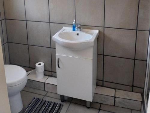 a bathroom with a sink and a toilet at ASAMé @ Oppi-Rivier in Christiana