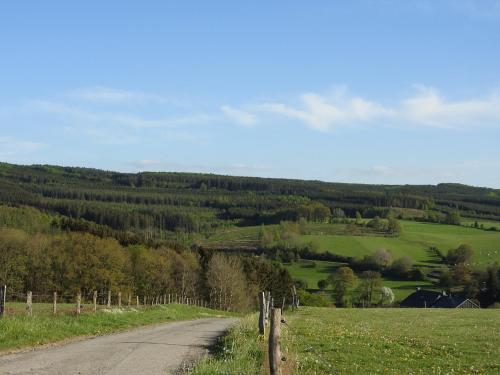 a dirt road in the middle of a field at Valgrange in Tenneville