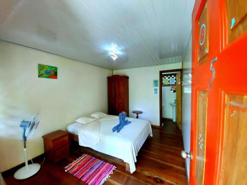 Letto o letti in una camera di Cabinas Tortuguero