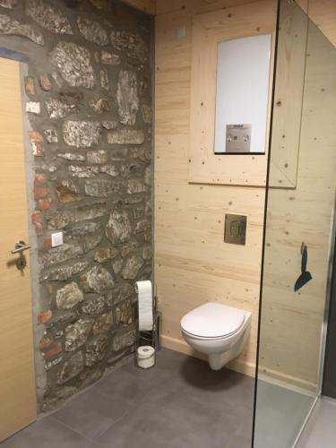 Ett badrum på Le Chalet