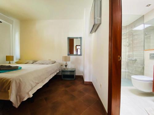 Krevet ili kreveti u jedinici u okviru objekta luxury penthouse with ocean and beach views in Puerto de Mogan