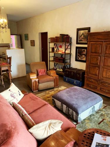 Ein Sitzbereich in der Unterkunft Bramasole Boutique Hotel