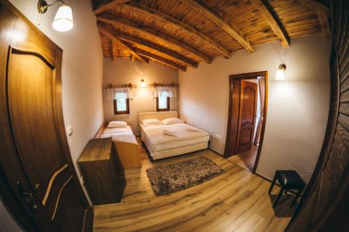 a view of a room with two beds in it at Villa Ivana in Mostar