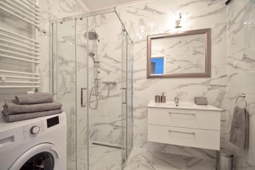 Kúpeľňa v ubytovaní Apartament CASA BIANCA