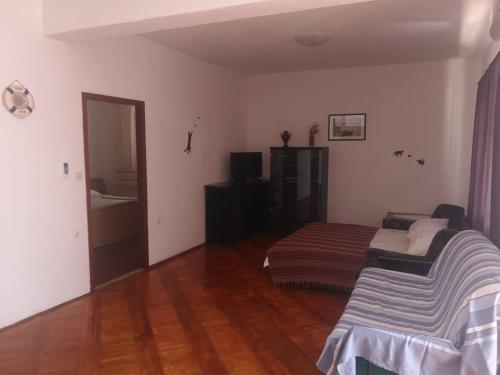 博紮瓦的住宿－Apartments Jerić，一间卧室配有一张床和一台电视