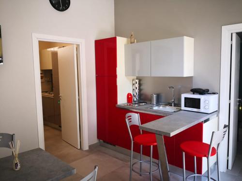 Dapur atau dapur kecil di B&B Villa Filù