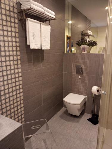Kúpeľňa v ubytovaní Apartament z widokiem na morze