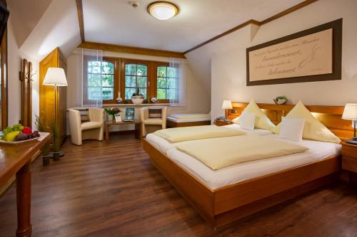 Postel nebo postele na pokoji v ubytování Hotel Mutter-Bahr