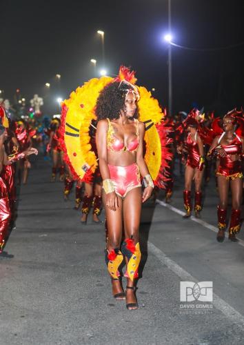 a group of women walking down a street in a parade at Plateau Bedroom & Chambre - Praia Center 1 in Praia
