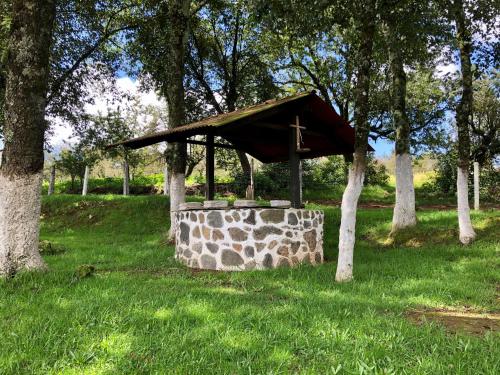 Un jardín fuera de Cabañas el Pajar