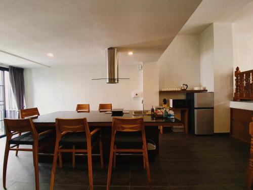 Dapur atau dapur kecil di Sila Pool Villa