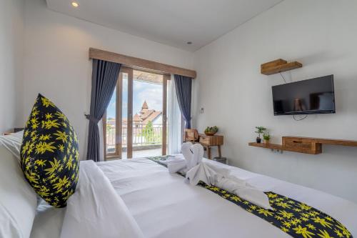 Postel nebo postele na pokoji v ubytování Samas Apartment
