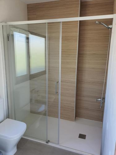 Et badeværelse på Figueira Beach Apartment