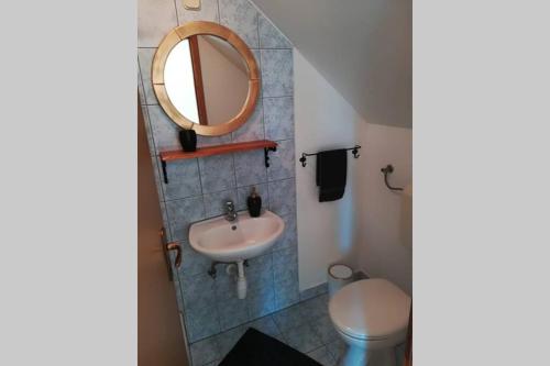 Koupelna v ubytování Apartment Božo