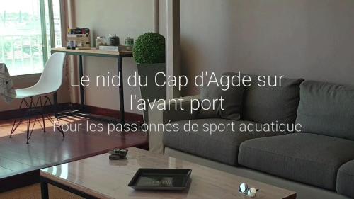 Résidence de standing la Pêcherie Spacieux T3 comme un cocon familial vue mer et sur l'avant port Sur le bout du bout de Cap d'Agde seule cap en Occitanie photo 16