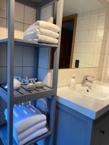 Koupelna v ubytování Ferienwohnung Hohensee EG