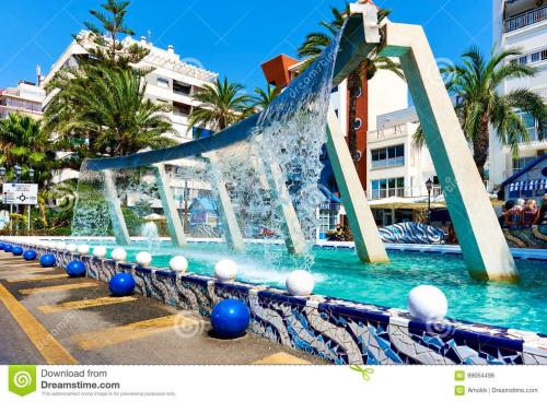 Πισίνα στο ή κοντά στο Palmeras Puerto en beach