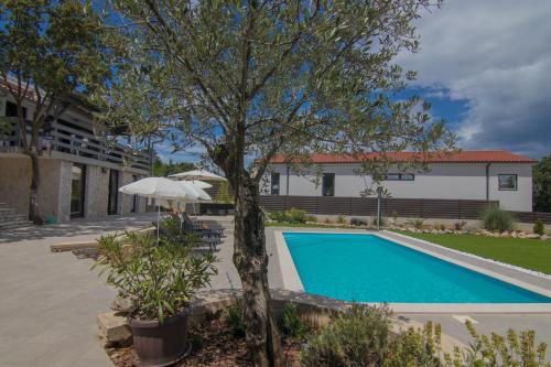 una piscina frente a una casa en House Erika, en Šilo