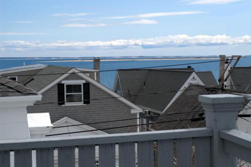 a view from the balcony of a house at Brasswood Inn in Provincetown