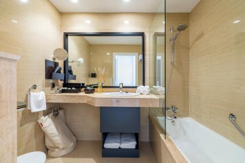 Kúpeľňa v ubytovaní Hotel Tahiti